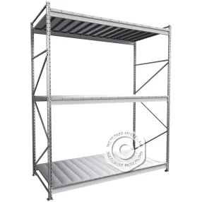 стеллаж ms pro z 2500х2100х1000 (3 яруса с настилом)